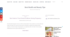 Desktop Screenshot of besthealthandbeautytips.com